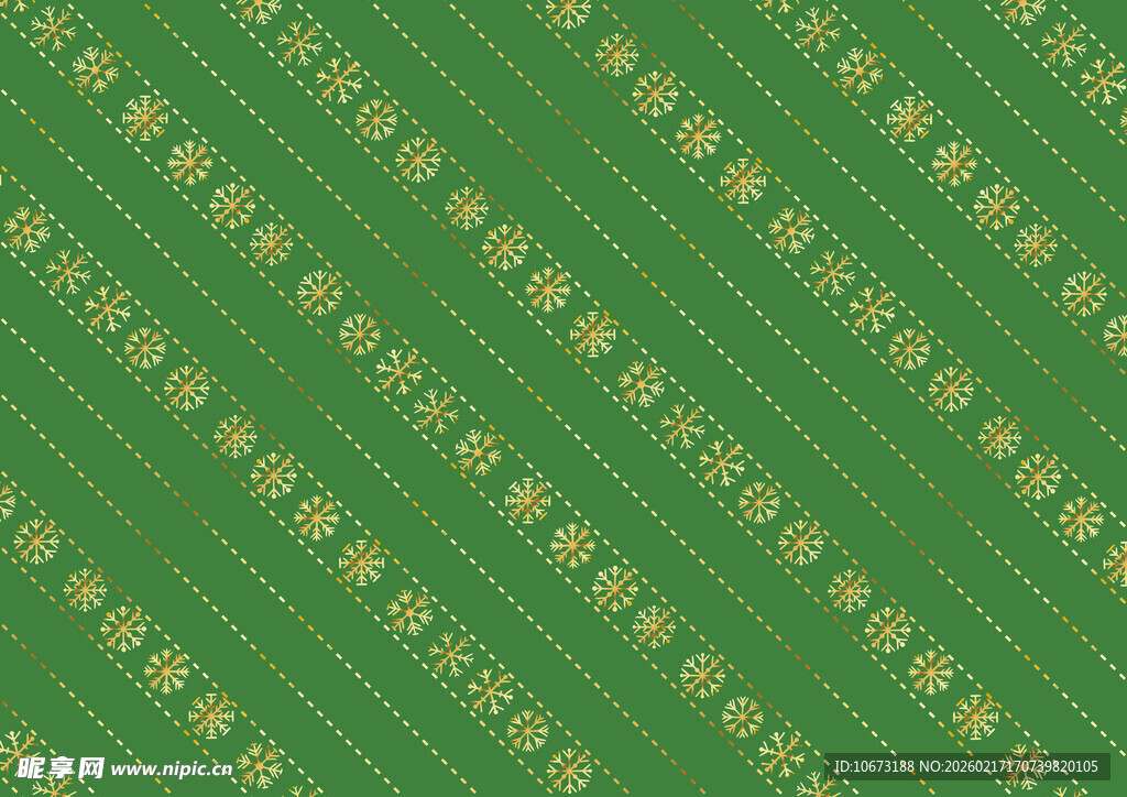 绿色底纹带金色图案背景