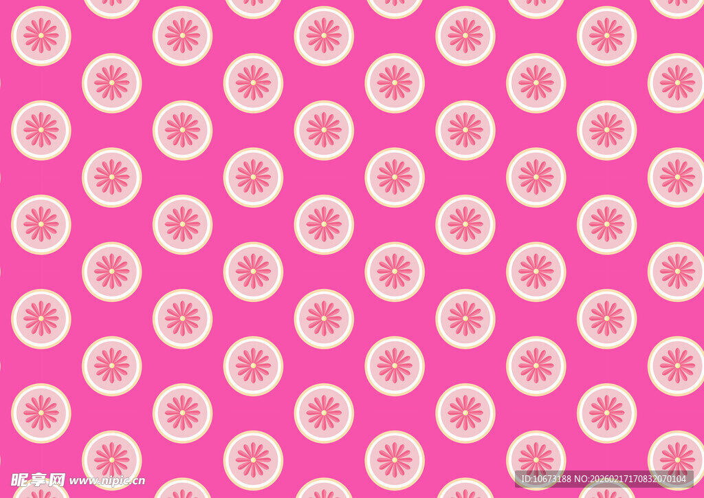 粉色圆圈图案背景