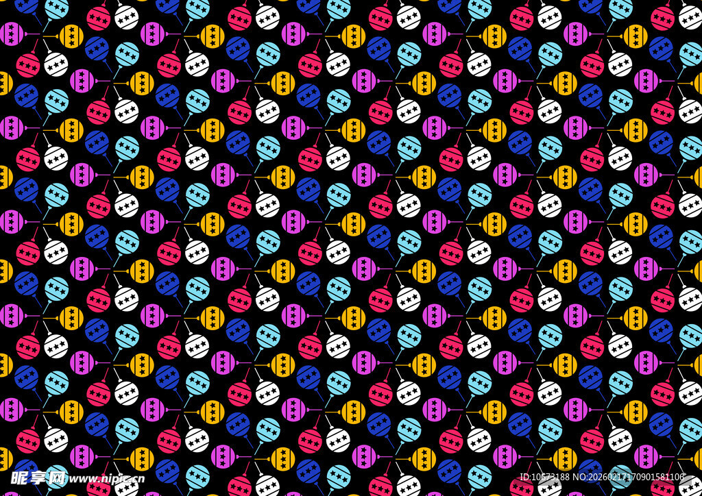 多彩圆点图案背景