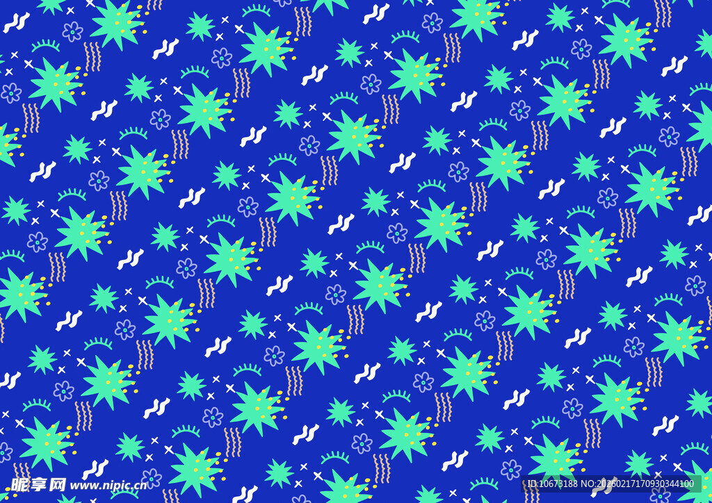 蓝色星空状图案背景