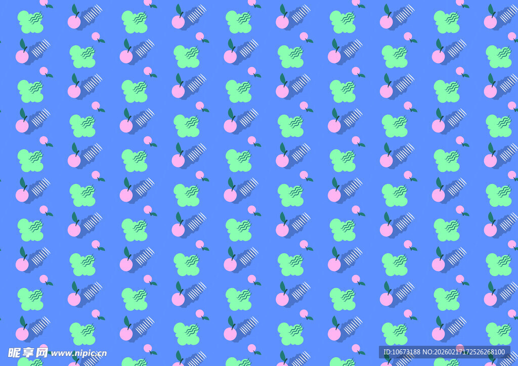 蓝绿相间几何图案纹理