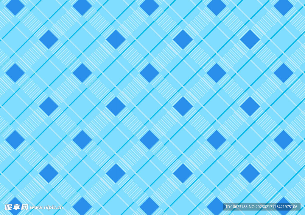 蓝色菱形几何图案背景