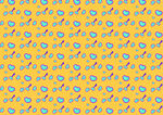 黄色背景蓝点图案纹理
