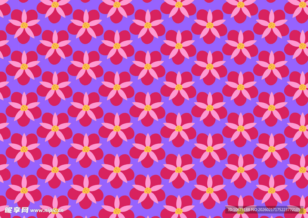 红蓝几何图案无缝背景