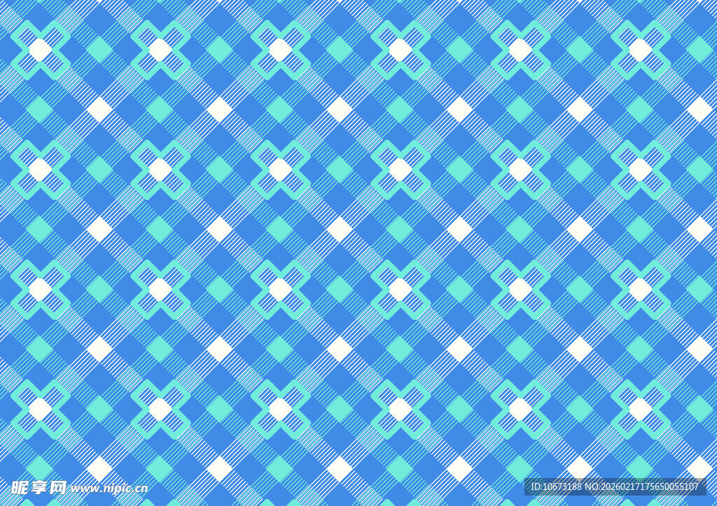蓝绿色几何图案背景