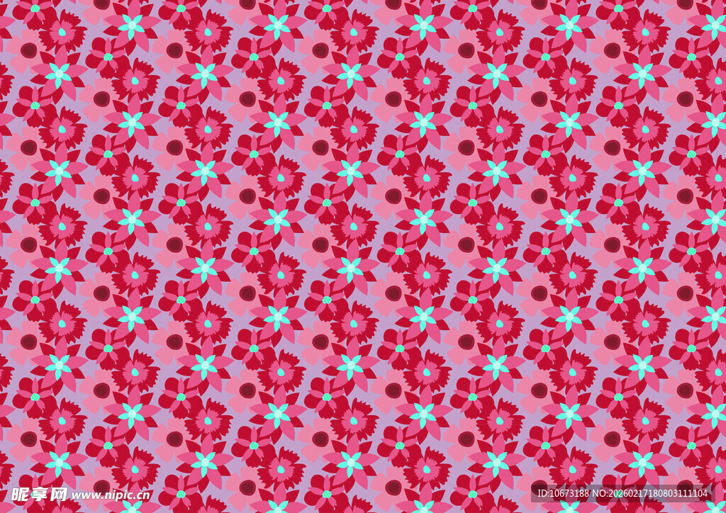 粉色碎花图案背景纹理