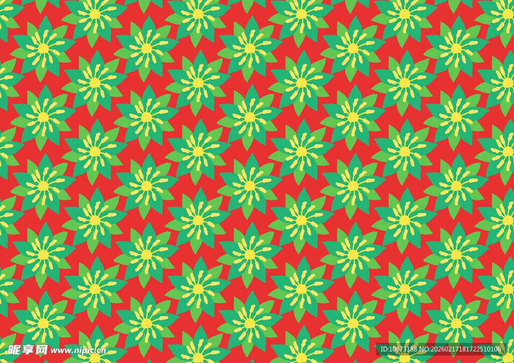 红绿相间几何图案背景