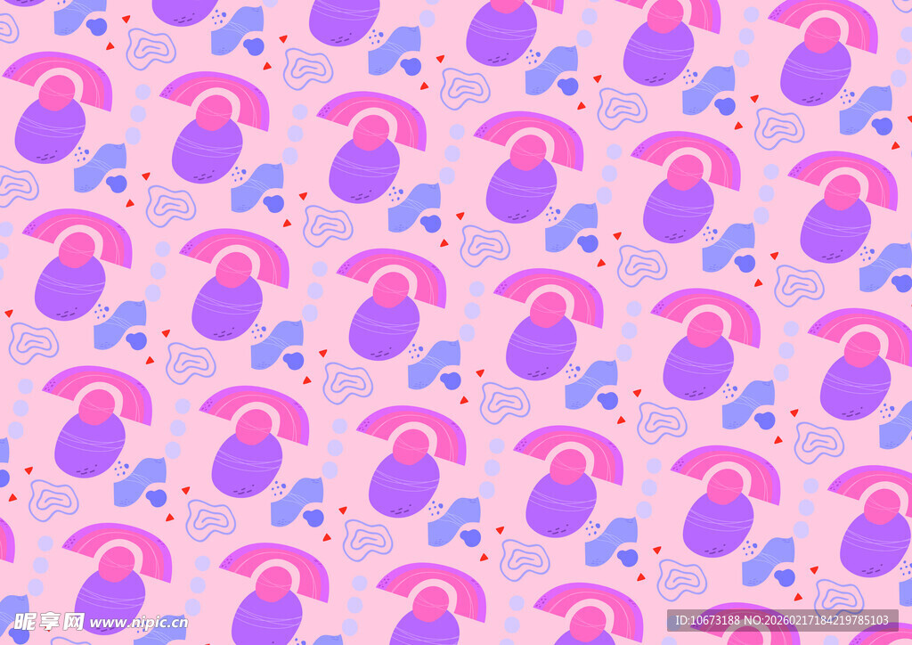 粉紫色水果图案背景纹理