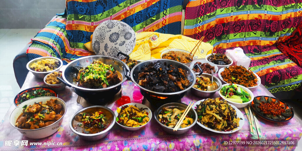 多彩墨西哥美食摆拍