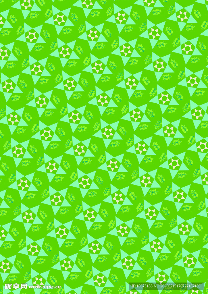 绿色花卉图案背景纹理