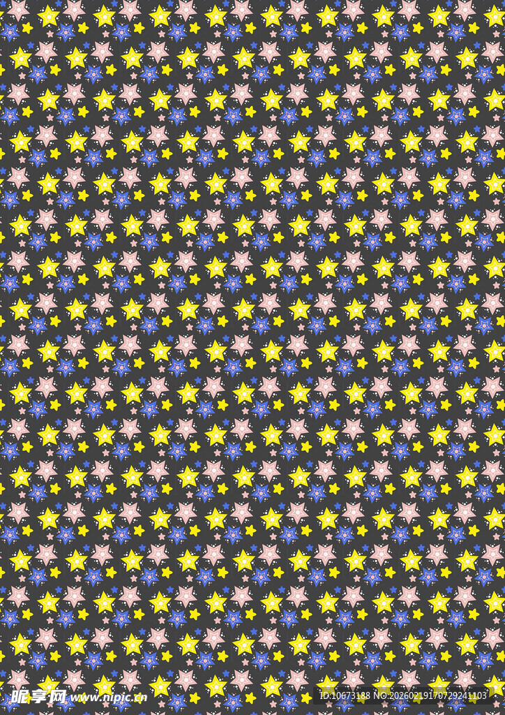 蓝底黄星图案背景纹理