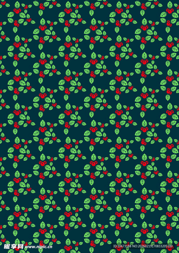 圣诞主题花纹图案背景