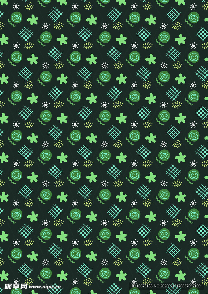 绿色波点图案背景纹理