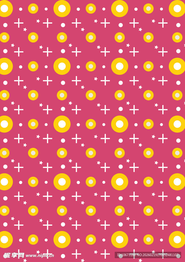 粉色底黄色圆点图案背景