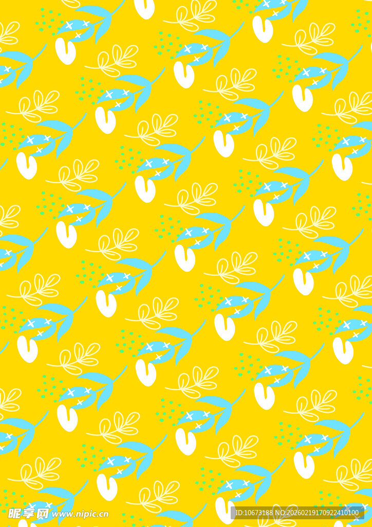 黄色背景水果图案纹理