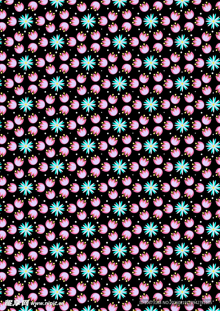 多彩波点几何图案背景