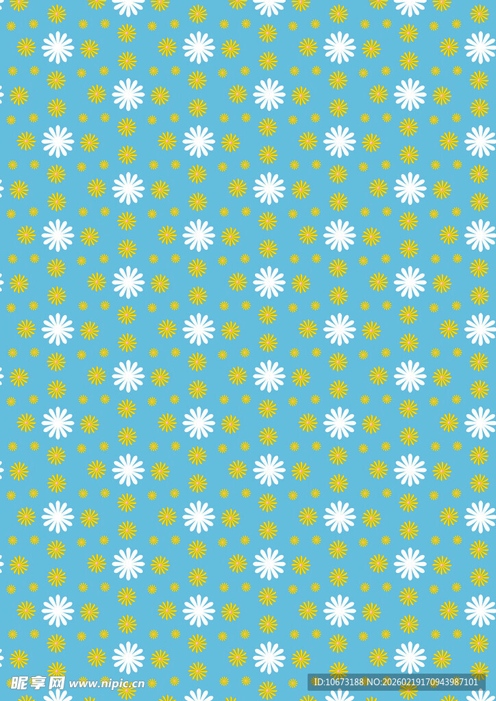 蓝底白点简约图案背景