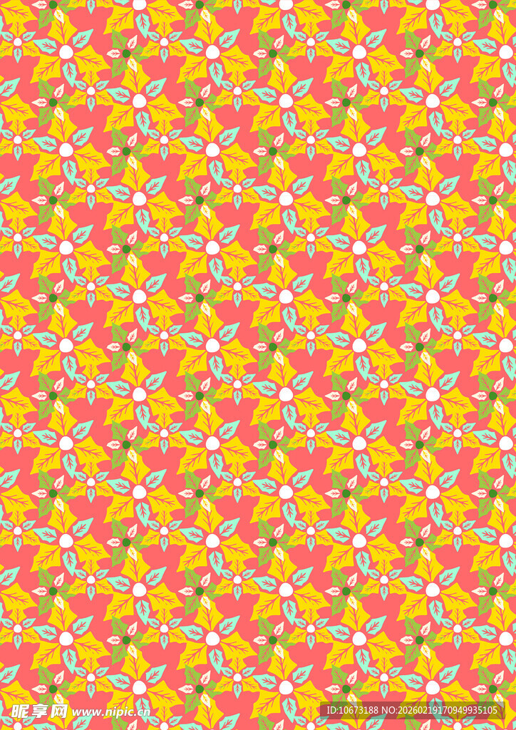 多彩碎花图案背景