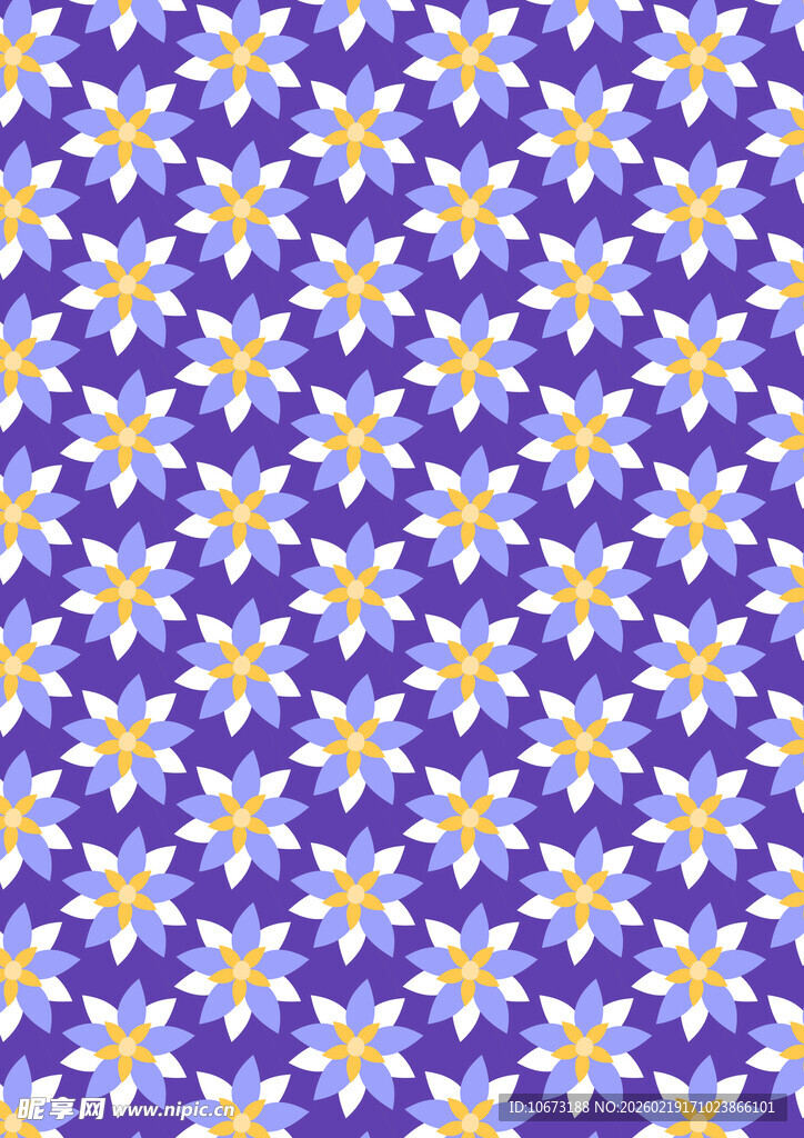 紫色背景小雏菊图案