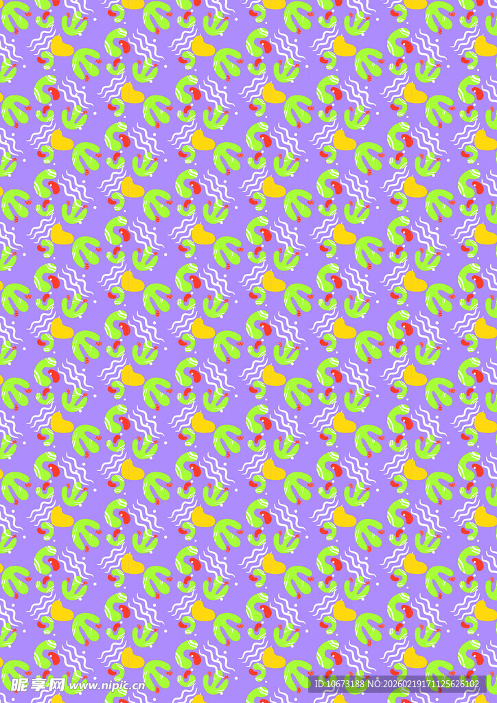 紫色花卉图案背景纹理