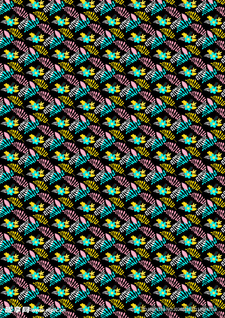 多彩立体图案纹理背景