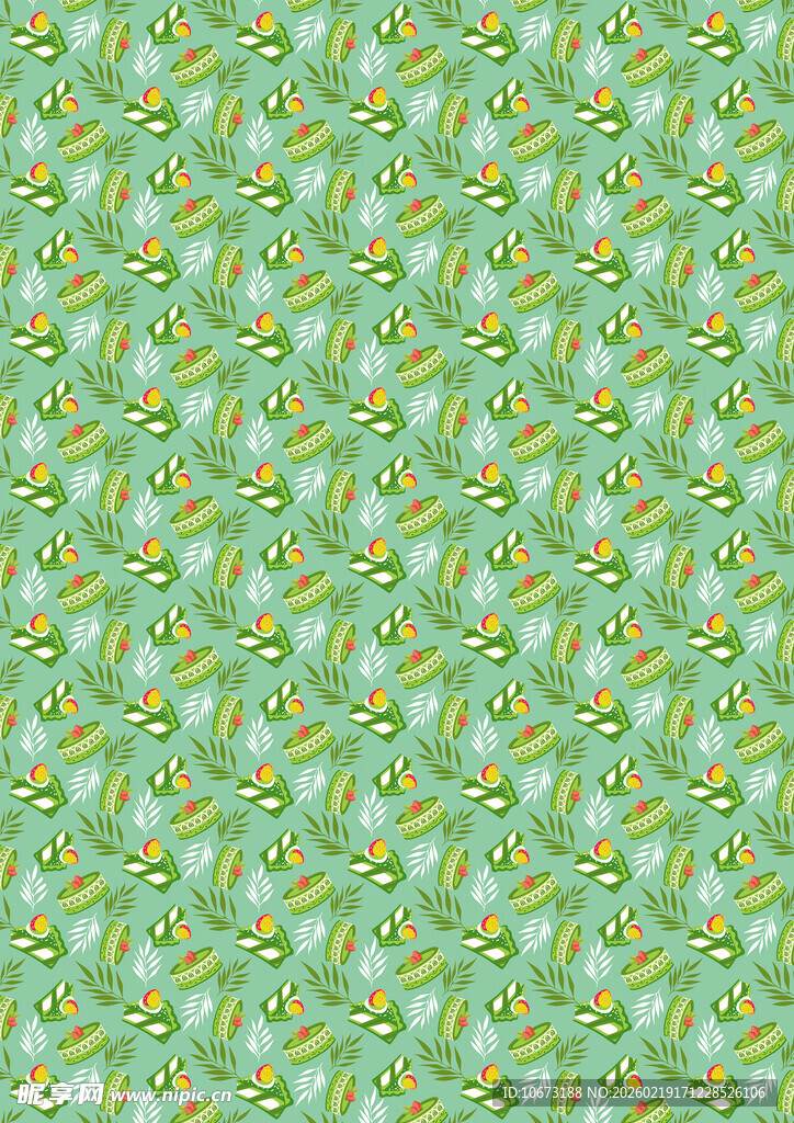 绿色几何图案背景纹理