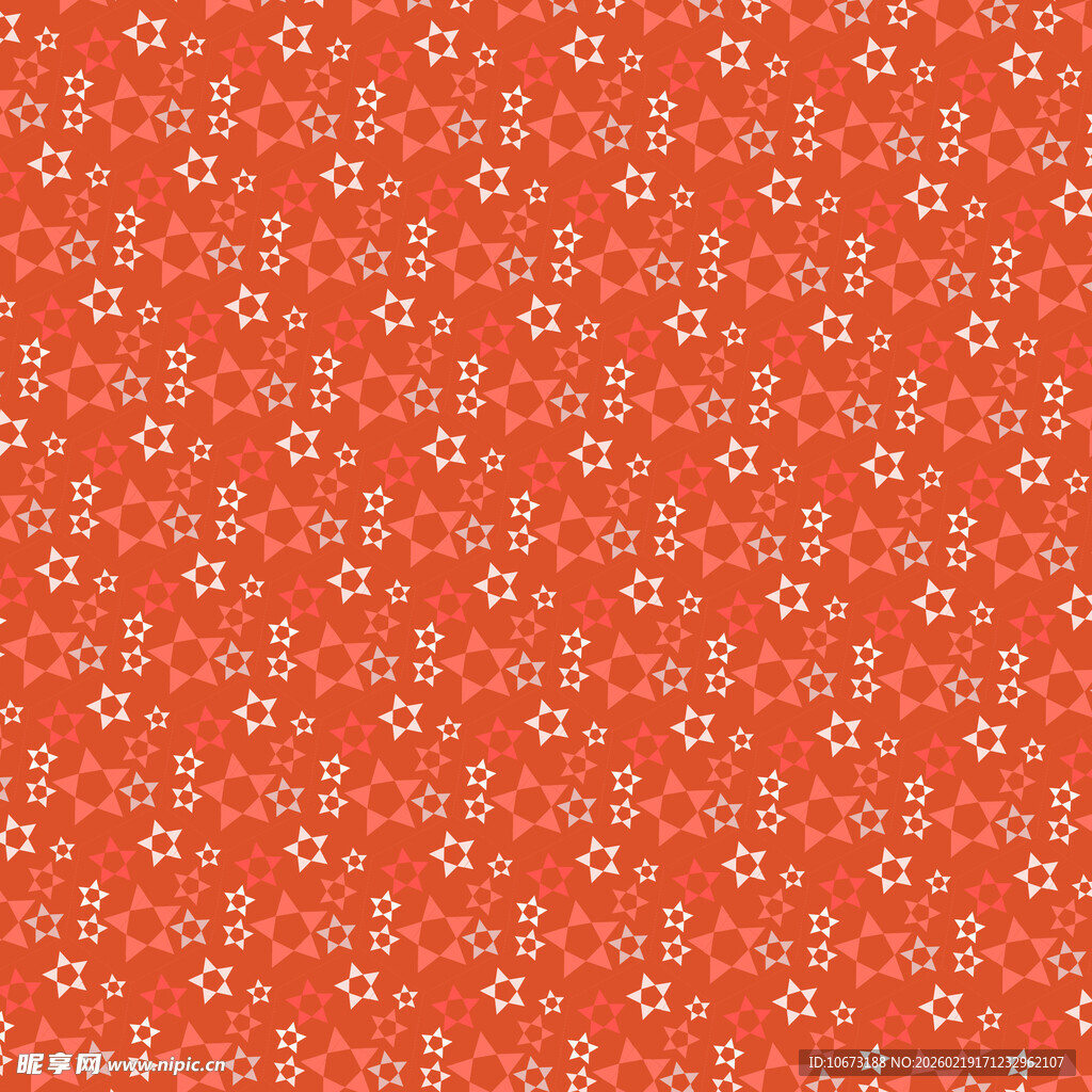 橙底白花简约图案纹理