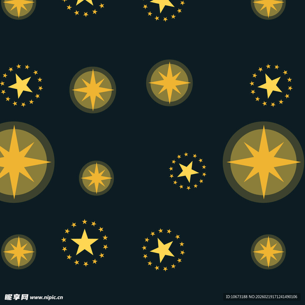 金色星星图案背景