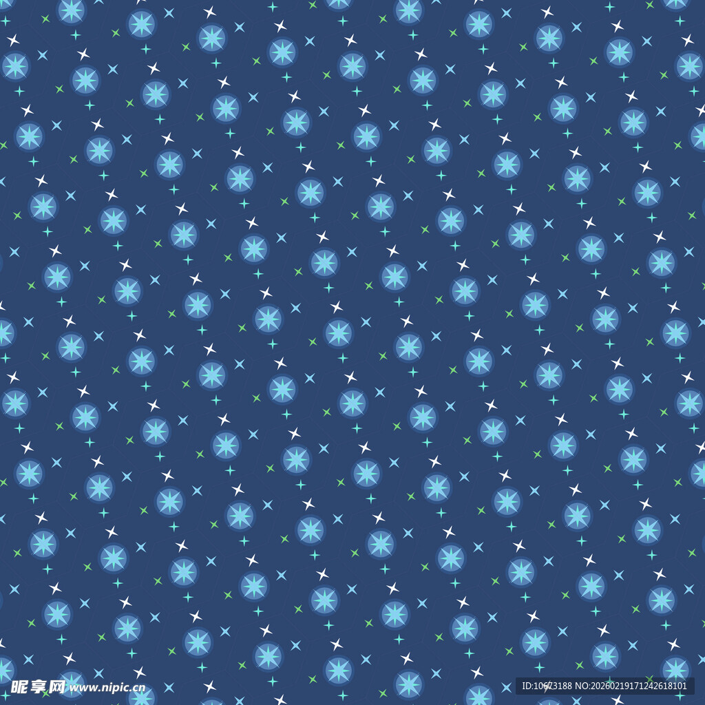 蓝色波点无缝图案背景