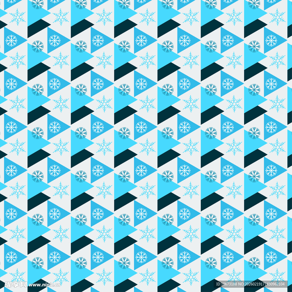 蓝白几何图案无缝背景