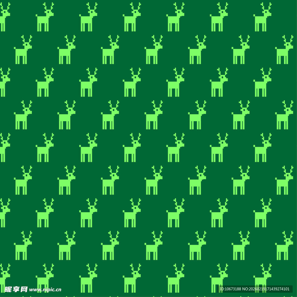 绿色小鹿图案背景纹理