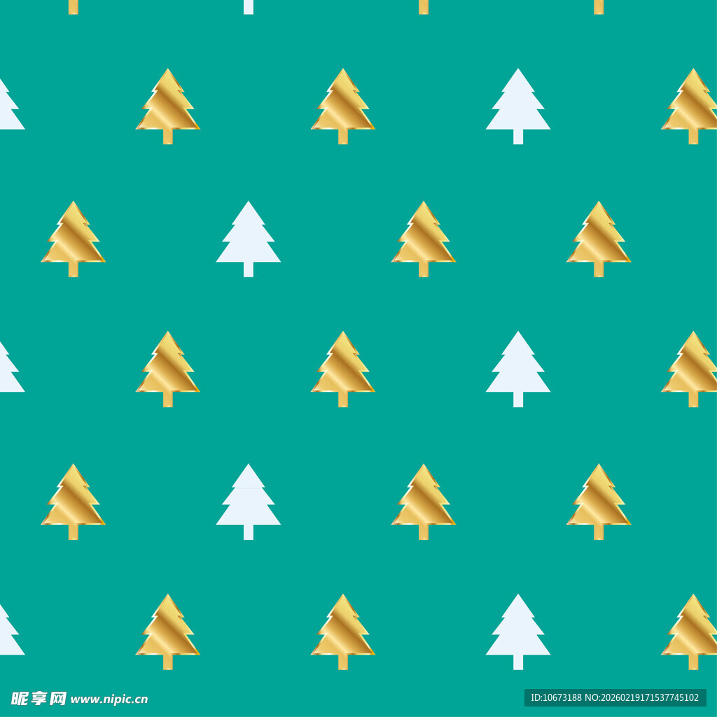 绿色背景圣诞树图案纹理