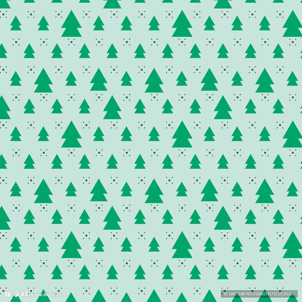 绿色圣诞树图案背景