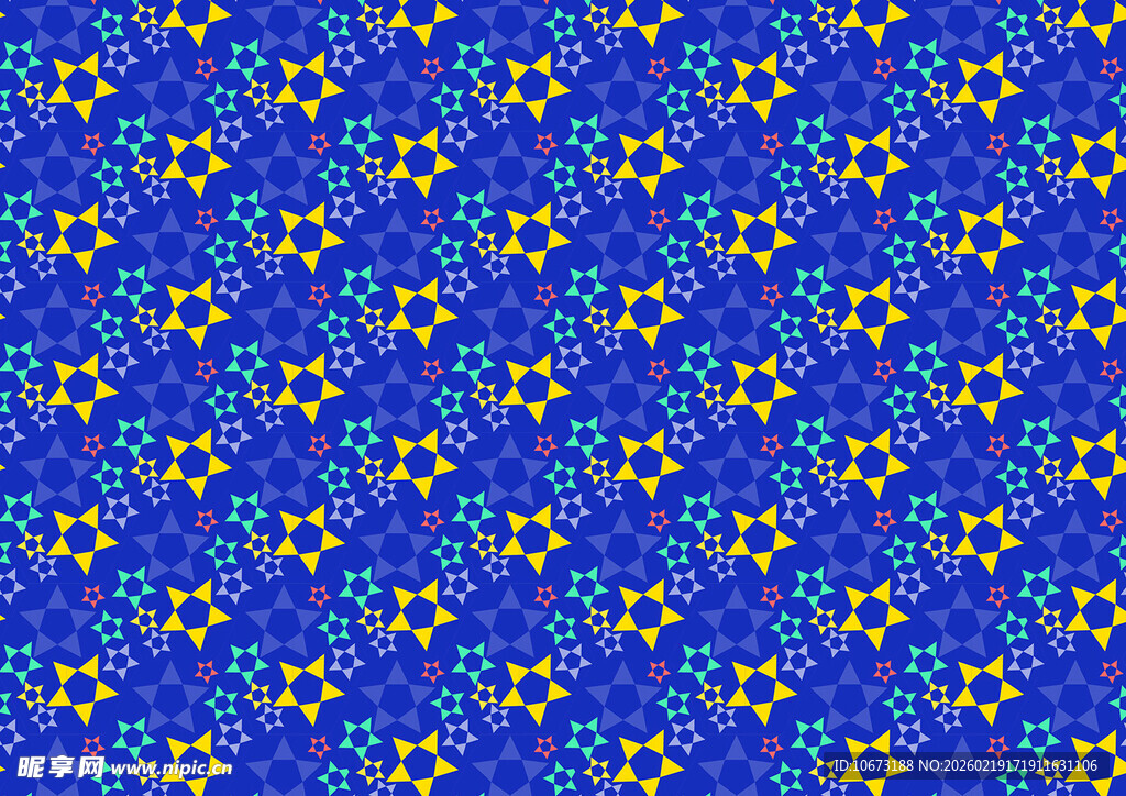 蓝色背景几何图案纹理