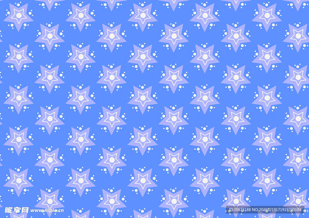 蓝色雪花图案背景纹理