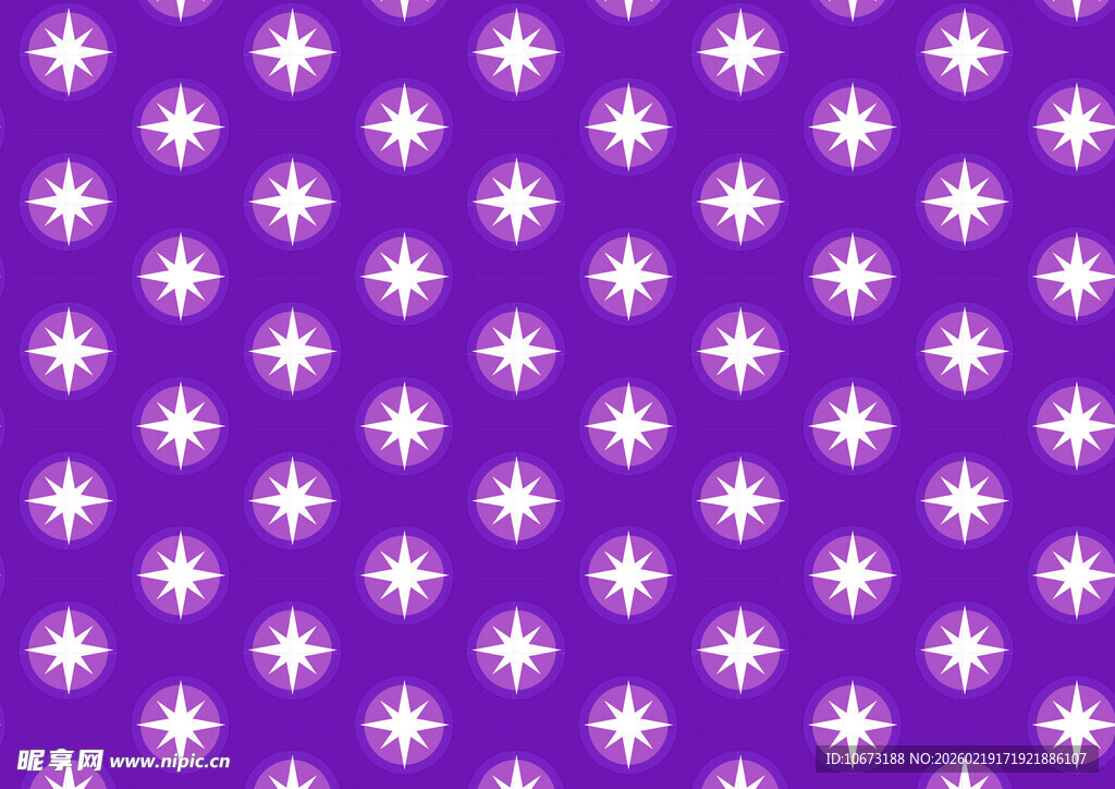 紫色底白色星星图案背景