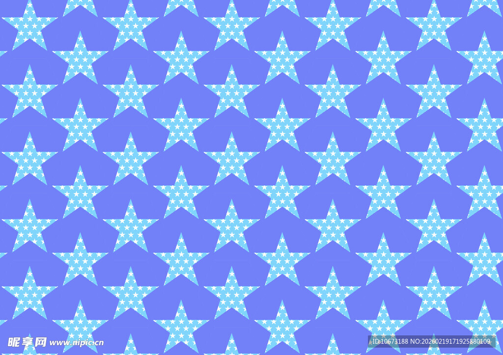 浅蓝色星星图案背景