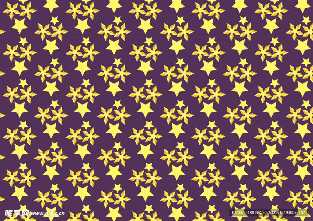 紫色底金色花纹图案