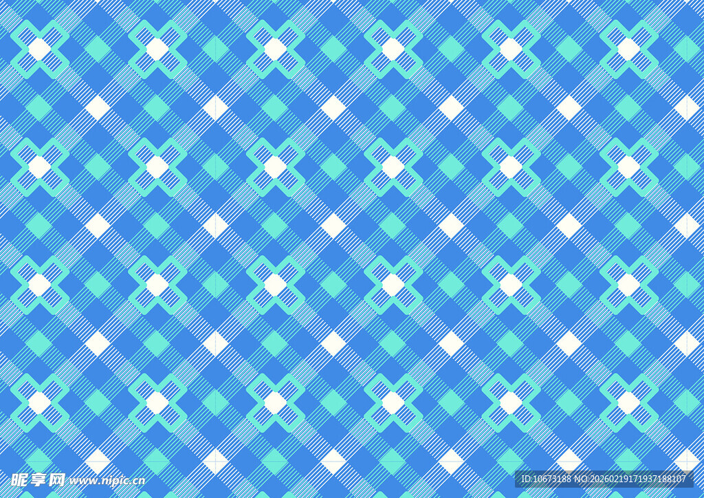 蓝绿几何图案背景纹理