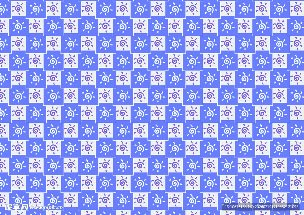 蓝色几何图案无缝背景