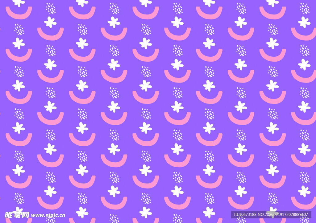 紫色几何图案无缝背景图