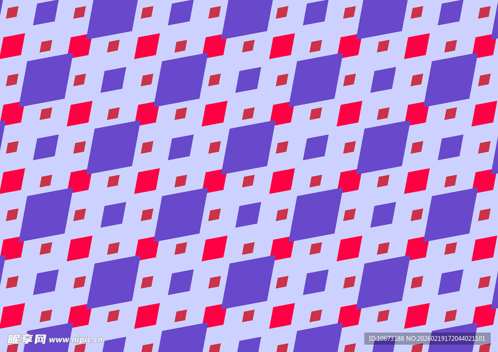 几何方块拼接多彩图案