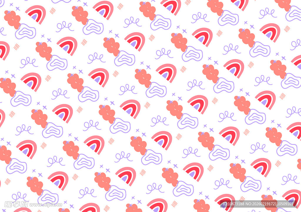 粉色爱心 图案背景