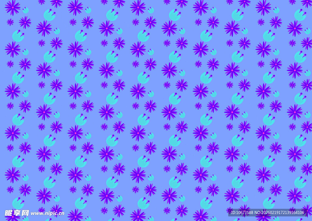 蓝紫色渐变圆点图案背景