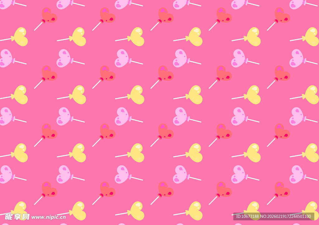 粉色背景可爱小鸟图案