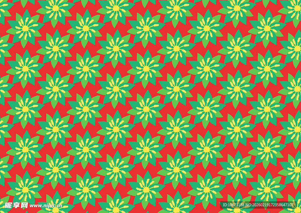 红绿交织几何图案背景