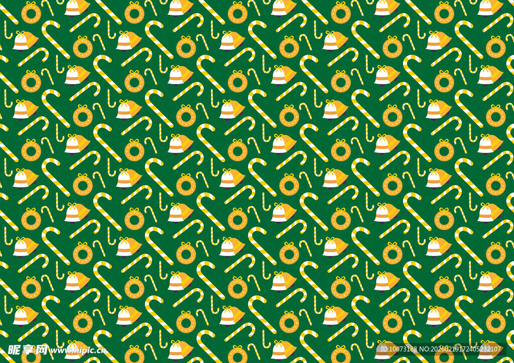 绿色精美几何图案背景