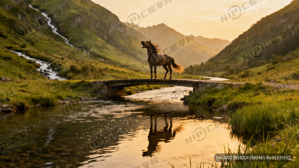 河水  山  小溪    小