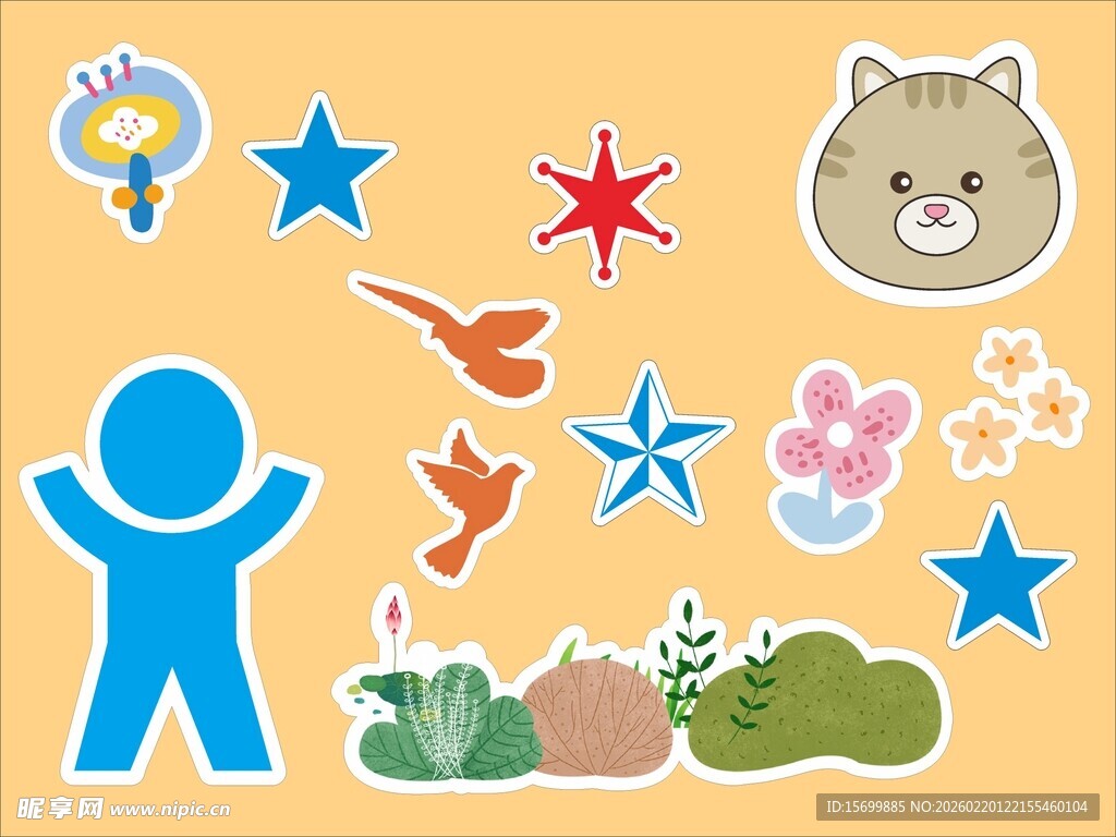 卡通贴纸装饰图案集合