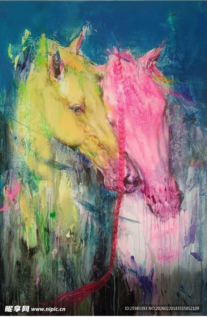 双马丙烯画